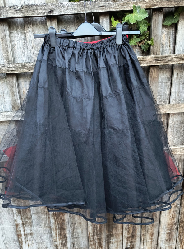 Black Chiffon Petticoat - Up to Adult 14/16