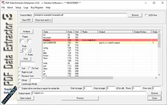 PDF Data Extractor Enterprise v3.02