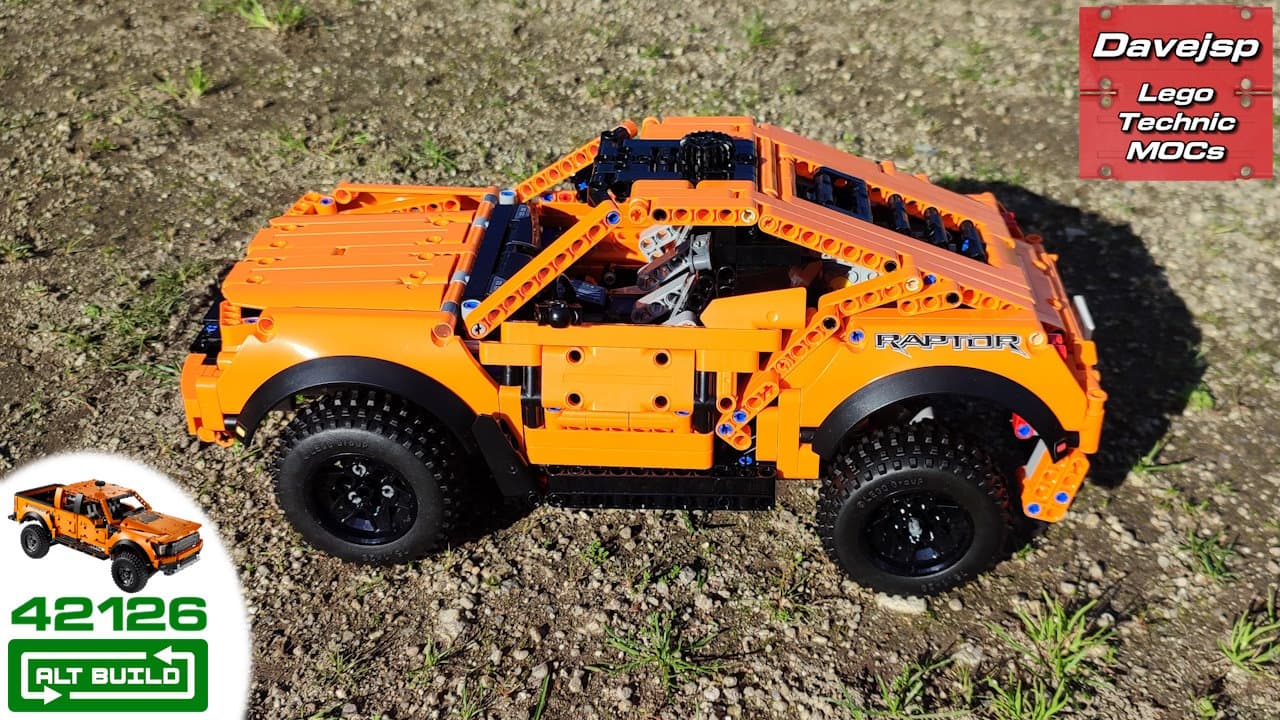 Lego Technic set 42126 Ford Raptor reimagined as a Zarooq SandRacer dune buggy MOC