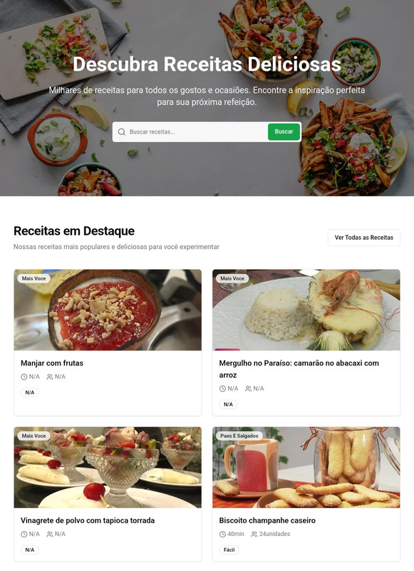 Projeto Receitas Globo