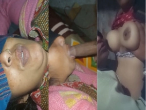 xx vedeo com Desi Wife Blowjob and Boobs Sucking