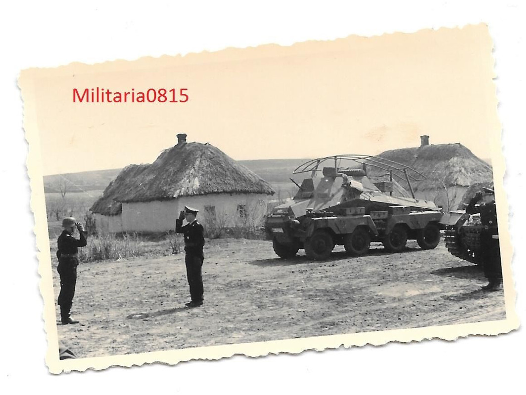 Foto Panzertruppe 8 Rad Spähpanzer Kommandeurswa