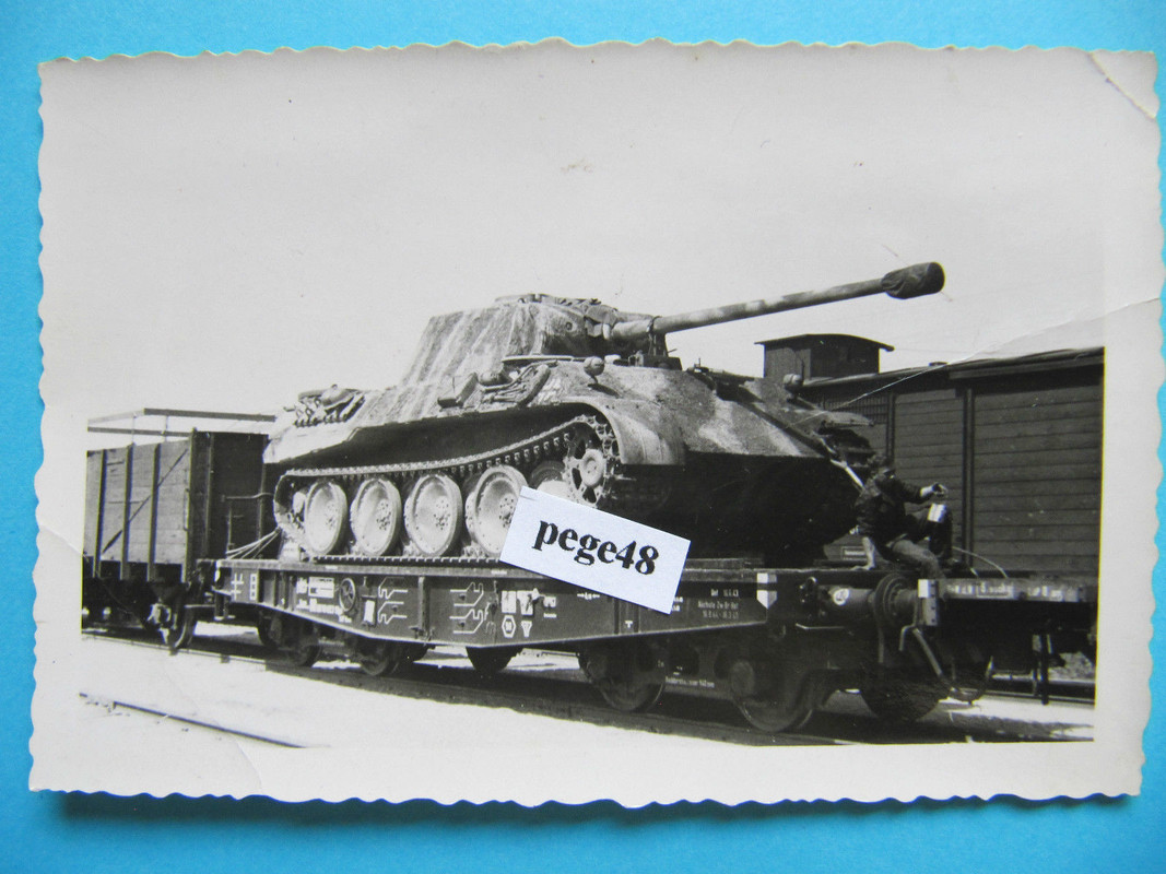 Panzerzug 62 Verladung Panzer( Panther Zimmerit)