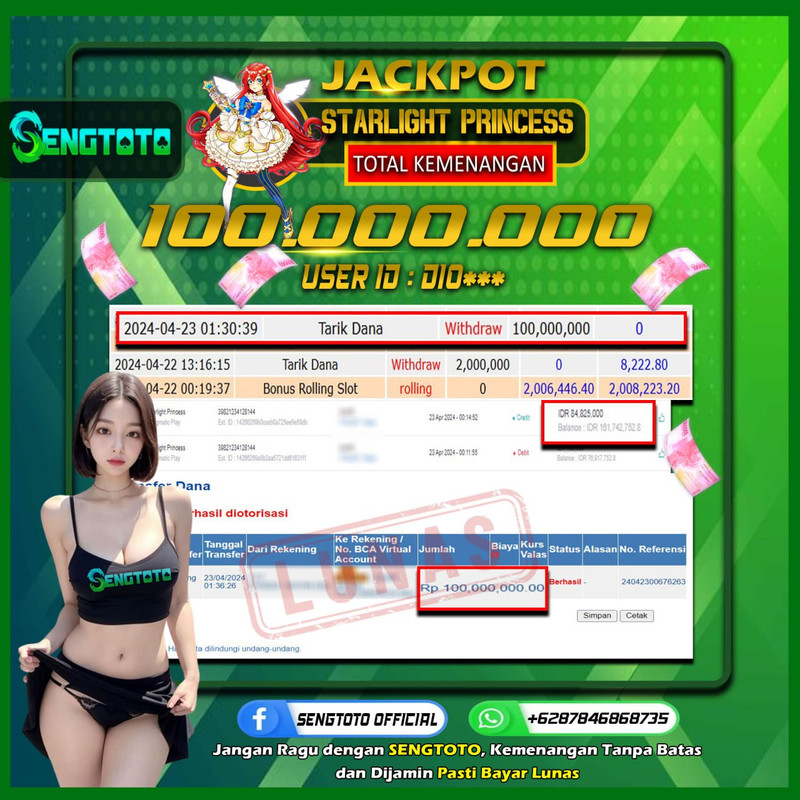 BUKTI PEMBAYARAN SLOT STARLIGHT PRINCESS