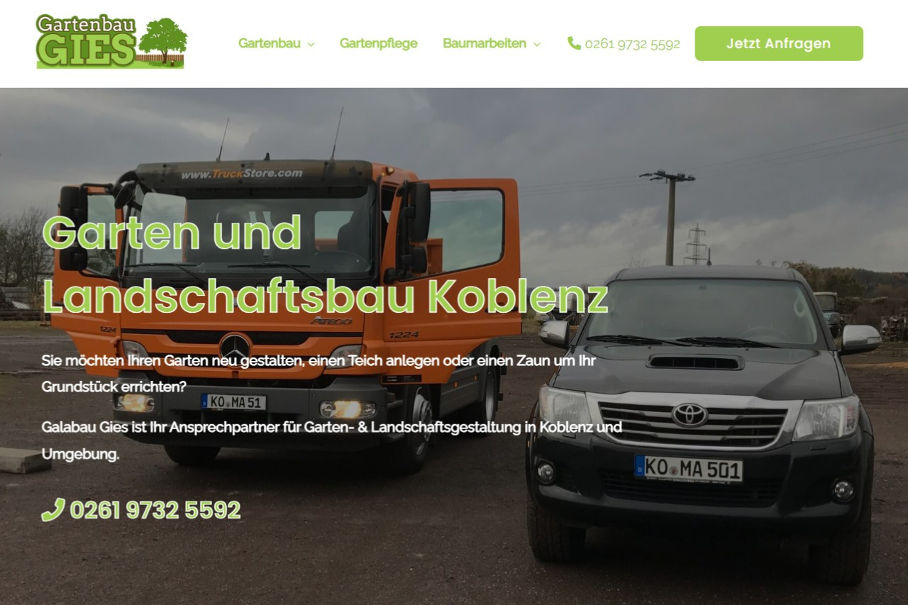 Website von Gartenbau Gies