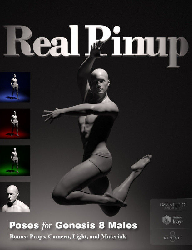 Real Pinup Poses and Lights for Genesis 8 Male(s) Real Pinup Poses and Lights for Genesis 8 Male(s)