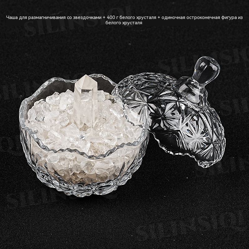 SKU 37 满天星消磁碗400克白水晶白水晶柱