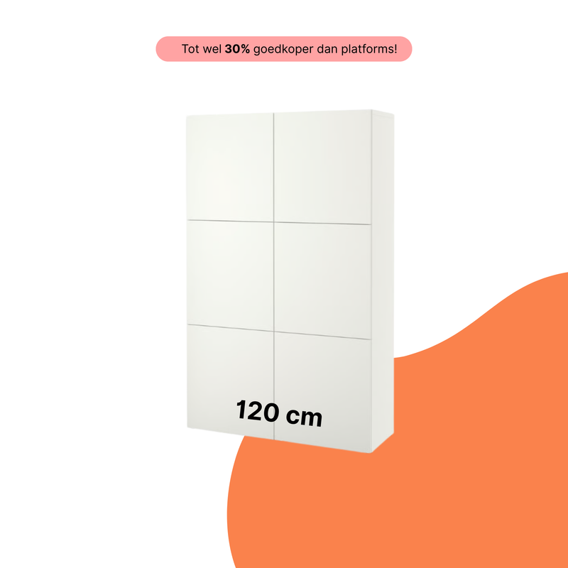 IKEA PAX kast — 2 elementen, inclusief kastinzetten en deuren, professioneel gemonteerd