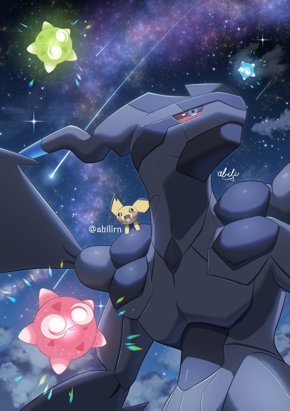 pichu-zekrom-and-minior-pokemon-drawn-by