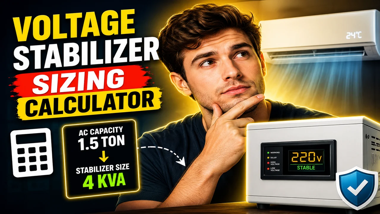 Voltage Stabilizer Sizing Calculator For Ac Unit
