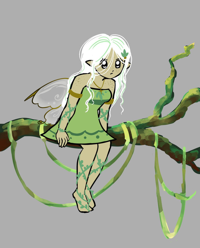 Young Faye drawing