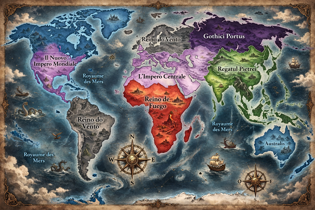 Map of the Modern Roman Empire