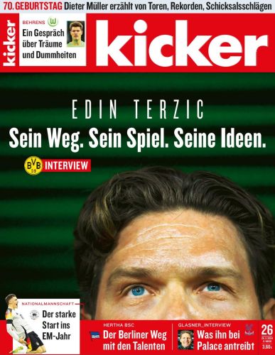 Cover: Kicker Sportmagazin No 26 vom 25  M&auml;rz 2024