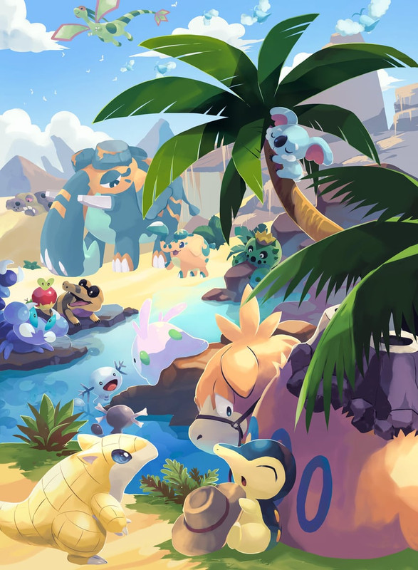 cyndaquil-flygon-goomy-swablu-wooper-and