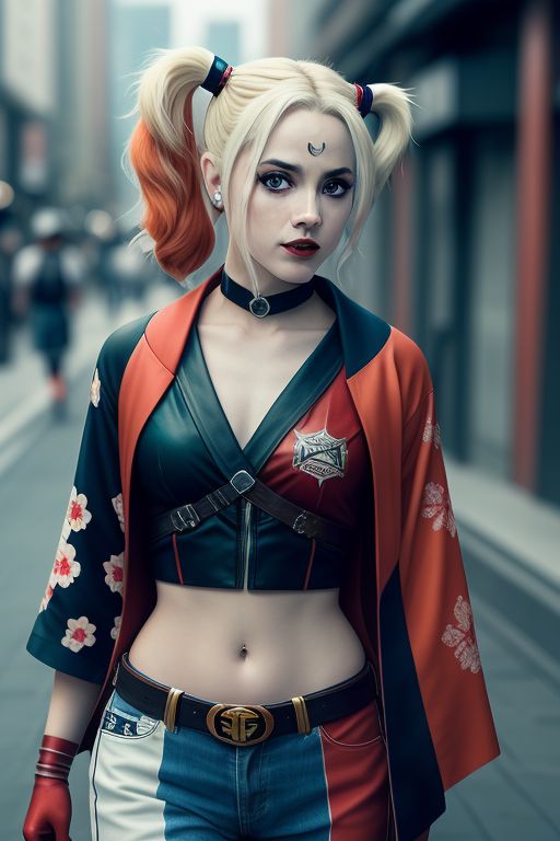 Harley-Quinn-wearing-a-kimono-33