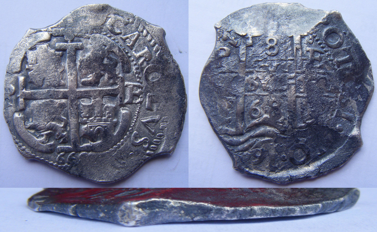  8 reales 1668. Carlos II. Potosí. (mi segunda macuquina). 8-R-Carlos-II-1668-Potosi