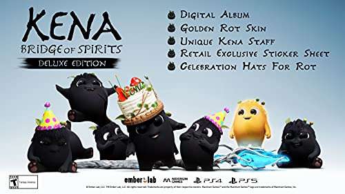 Amazon: Kena. Bridge of spirits Deluxe edition PS4 y PS5. Amazon. 
