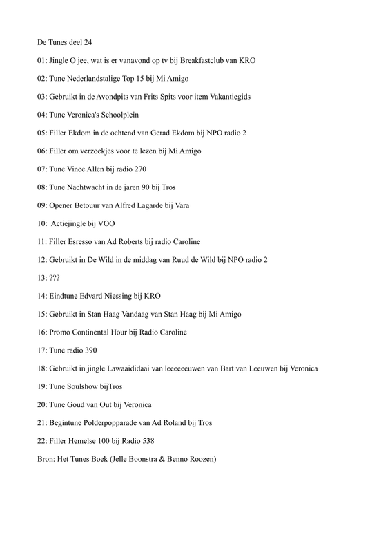 tunes deel 24
