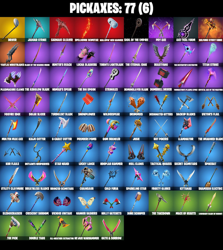 pickaxes comp