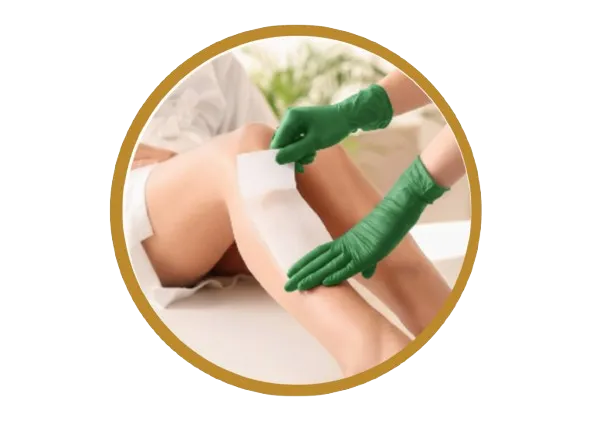 Depilación con cera tibia