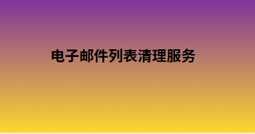 电子邮件列表清理服务