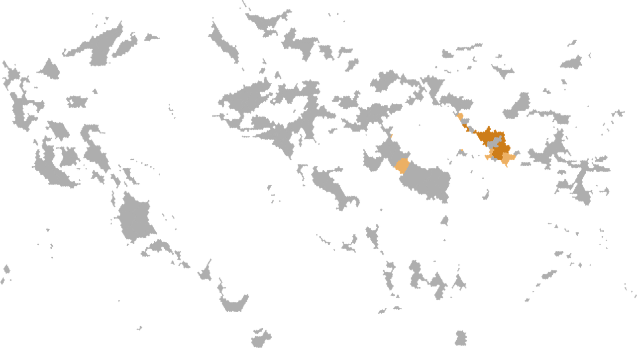 Carte des pays où l'hindi est reconnu