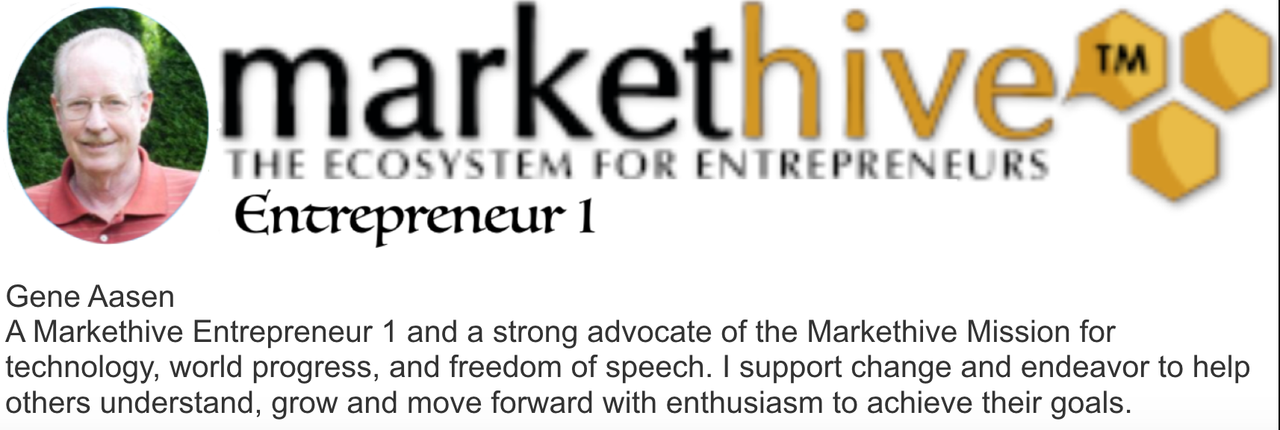 Gene Aasen Markethive Blog Banner ID Entrepreneur 1