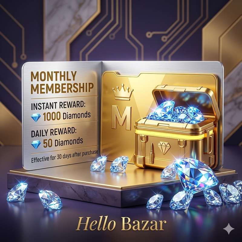 FREE FIRE MONTHLY MEMBERSHIP