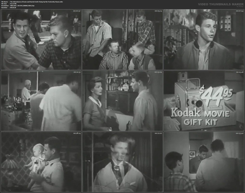The Adventures of Ozzie and Harriet 6x01 Fixing Up the Fraternity House.mkv