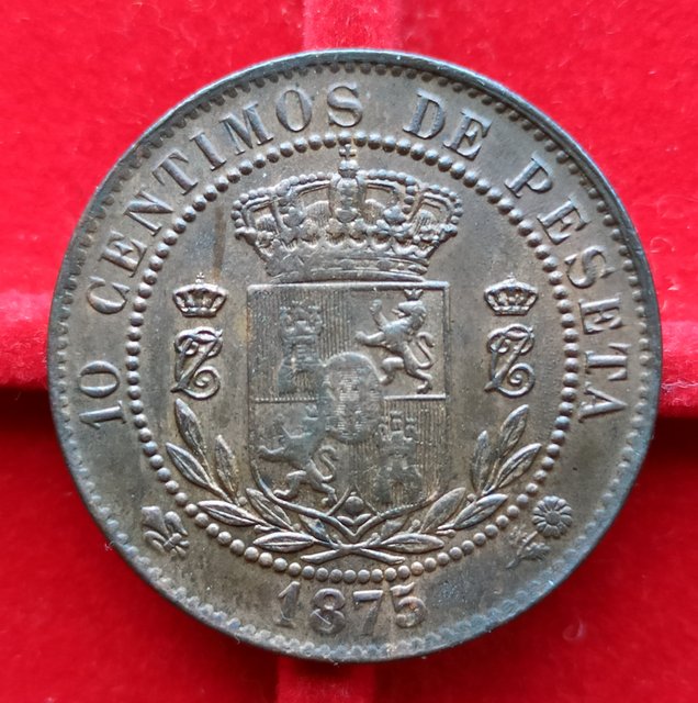 Carlos VII 10 céntimos de peseta 4