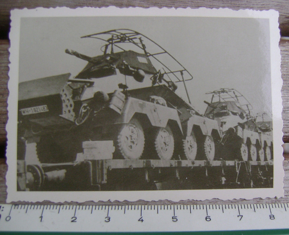 8-Rad Spähwagen, Wehrmacht, mit Funkantenne und 