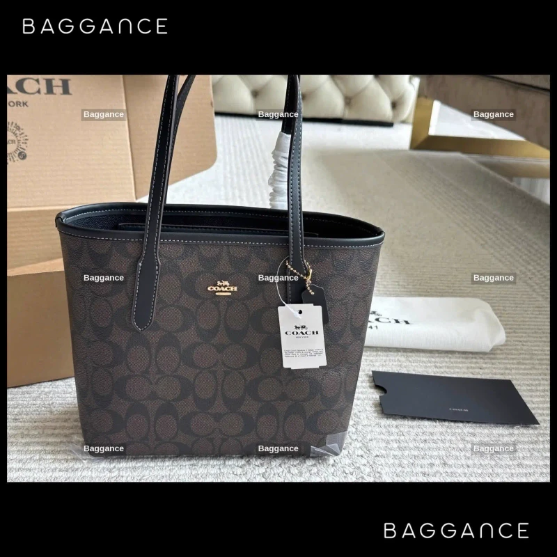 The Coach City Tote – Noir Executive Petite | Ref: EVCAFW-016 | 23cm