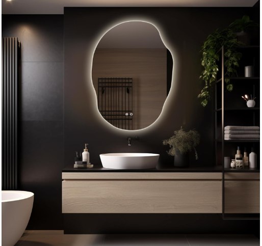 Eco-Friendly LED Bathroom Mirror with Smart Glow
