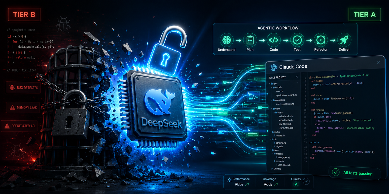 DeepSeek V4 Pro destravado: o que o DeepClaude revela sobre benchmarks de LLM em 2026