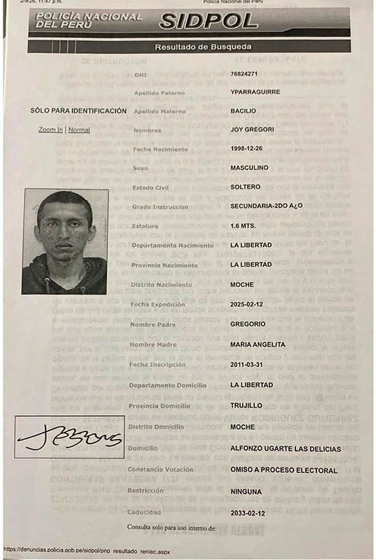 𝐈𝐍𝐓𝐄𝐑𝐕𝐈𝐄𝐍𝐄𝐍 𝐀 𝐏𝐑𝐄𝐒𝐔𝐍𝐓𝐎 𝐑𝐄𝐒𝐏𝐎𝐍𝐒𝐀𝐁𝐋𝐄 𝐃𝐄 𝐈𝐍𝐂𝐄𝐍𝐃𝐈𝐀𝐑 𝐌𝐎𝐓𝐎𝐂𝐈𝐂𝐋𝐄𝐓𝐀 𝐃𝐄 𝐒𝐄𝐑𝐄𝐍𝐀𝐙𝐆𝐎 𝐘 𝐌𝐏𝐒 𝐅𝐎𝐑𝐌𝐀𝐋𝐈𝐙𝐀 𝐃𝐄𝐍𝐔𝐍𝐂𝐈𝐀