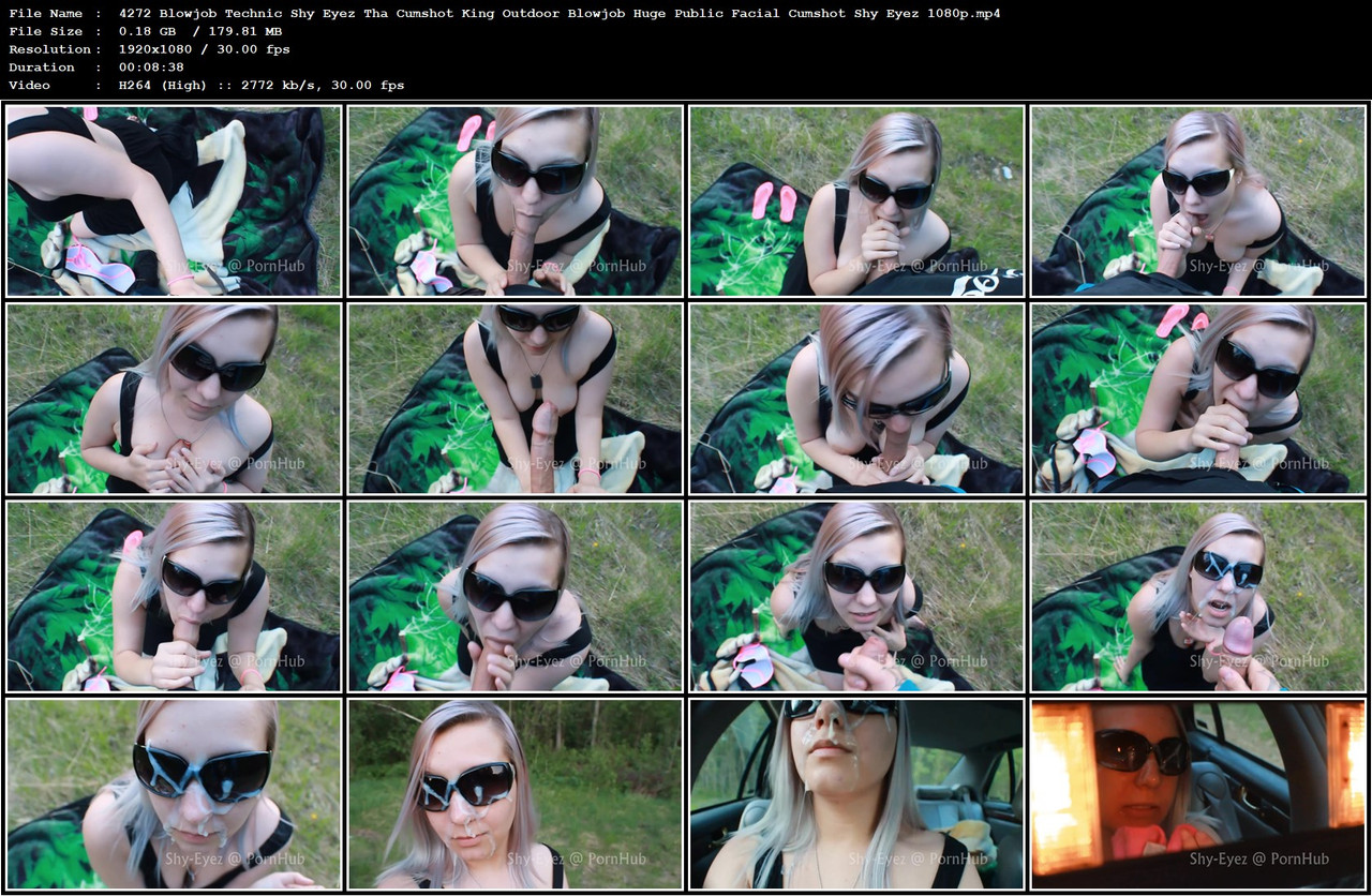 4272 Blowjob Technic Shy Eyez Tha Cumshot King Outdoor Blowjob Huge Public Facial Cumshot Shy Eyez 1