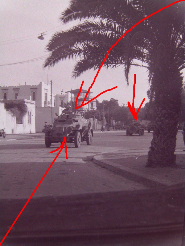 Panzer Spähwagen Afrika Korps Original-Negativ