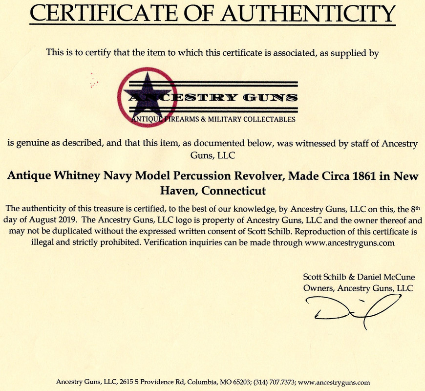 From Ancestry Guns for the Whitney