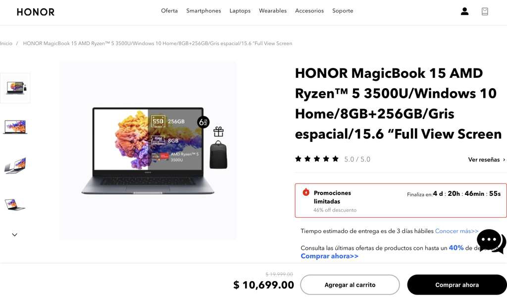 Honor: Laptop Honor magicbook 15 