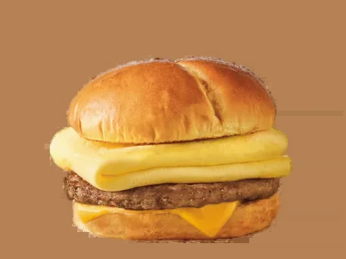 Sausage Egg and Cheese Brioche Breakfast Sandwich