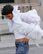 Zendaya-Braless-White-Top-Paris389
