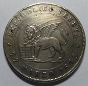 1848 5 liras - República de Venecia: 5 Liras, 1848 IMG-20190124-122205