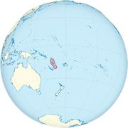 20 Vatu Vanuatu 1999 800px-Vanuatu-on-the-globe-small-islands-magnified-Polynesia-centered-svg