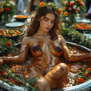Garden-wedding-wom-served-Brown-hair-0-90