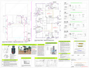 Tavola distribuzione impianto ACS e colonne di scarico