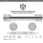 5 para 1920 DEL REINO DE SHS ( serbios croatas y eslovenos) 20181227-125708