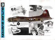 B-17 Flying Fortress - Butler Aviation Poster