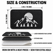 Three by two inch patch size and construction