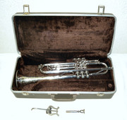 King 1937 Liberty Silvertone trumpet  sn 210902 (1)
