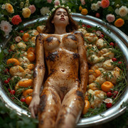 Garden wedding w served Brownhair Serie B 0 95